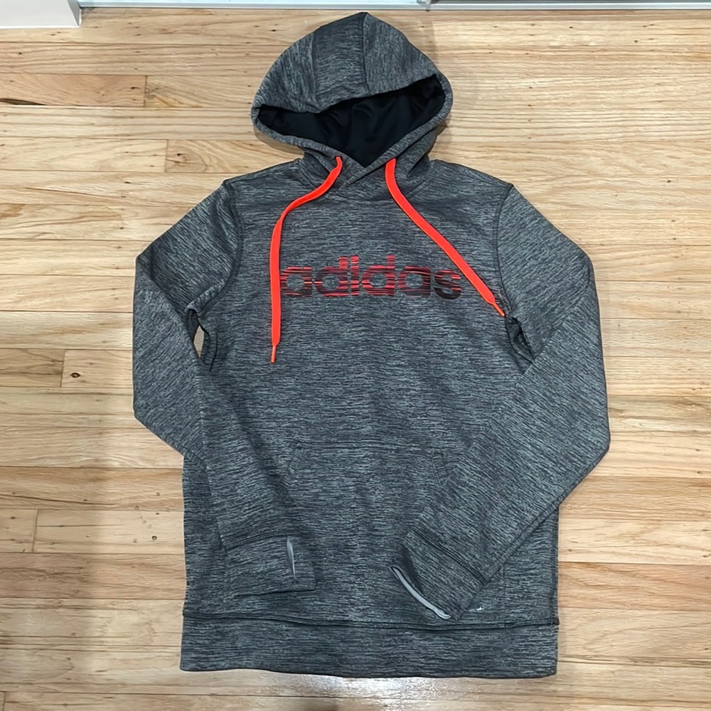 Adidas hoodie women climawarm gray